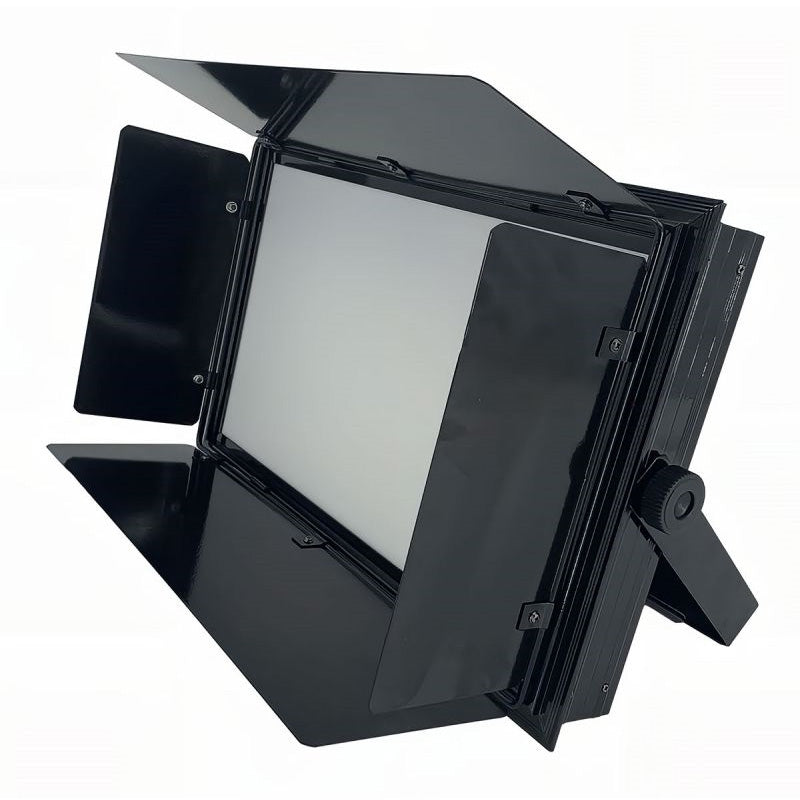 200W Bi-Color LED Studio Panel Light with Barn Doors