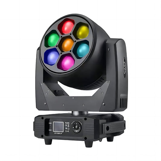 7x40W RGBW LED Big Eye Moving Head Light (Kaleidoscope Zoom FX)