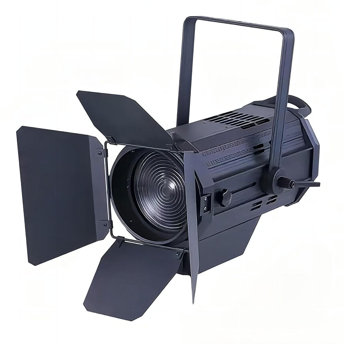 400W LED Fresnel Spotlight with Barn Doors (3200K-5600K / 25°-55° Zoom)