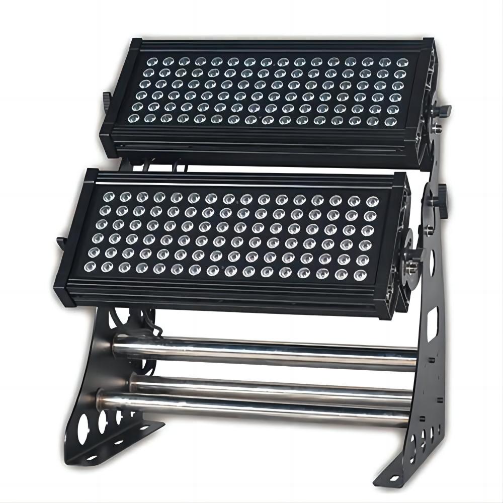 216x3W Dual-Head Outdoor Flood Wash Light 800W IP65 - Front View