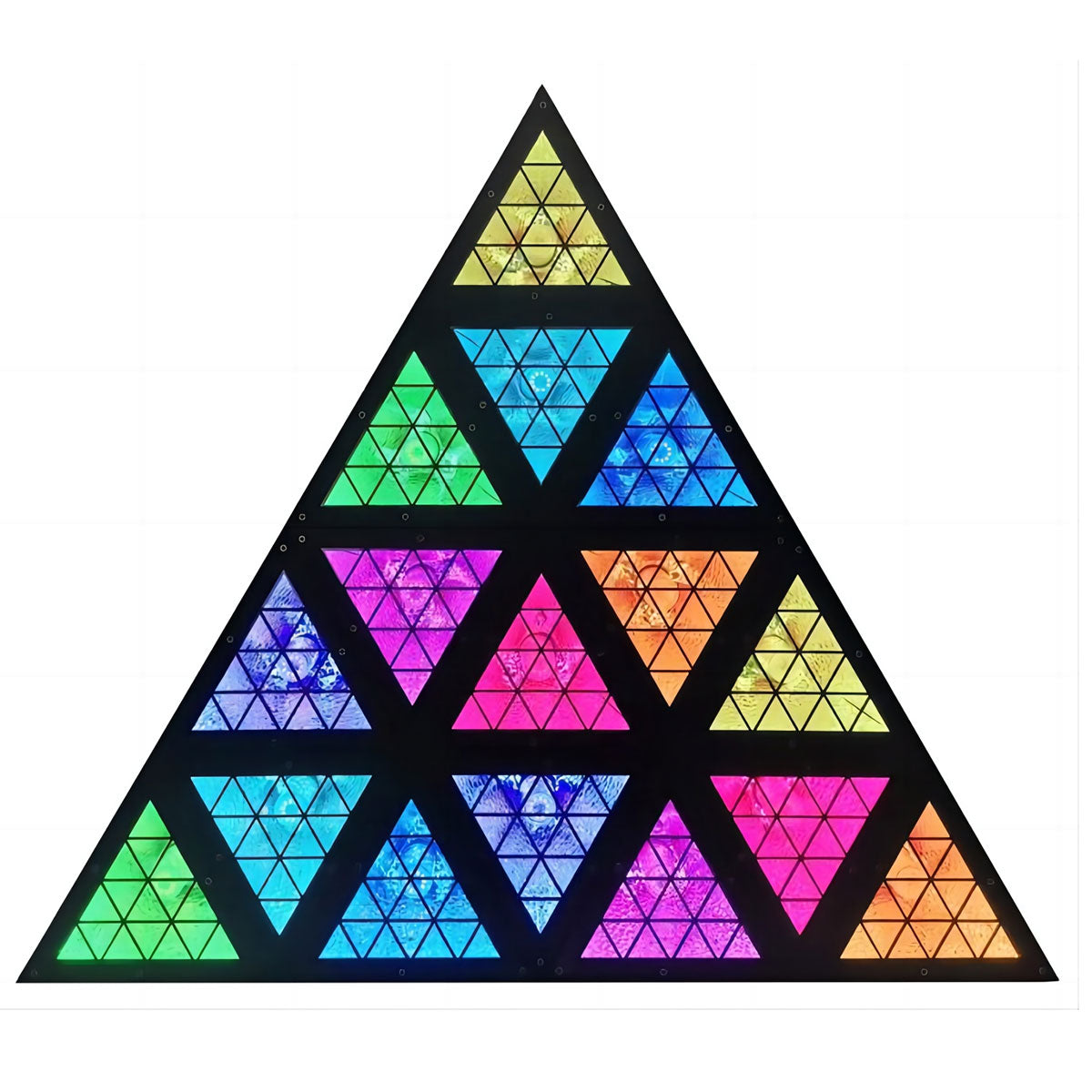 16-Cell Triangle Pixel Matrix Stage Light 250W - Front View