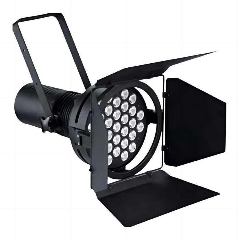 330W LED Studio & Auto Show Light with Barn Doors - Front Angle