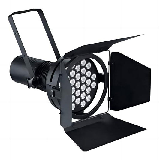330W LED Studio & Auto Show Light with Barn Doors - Front Angle
